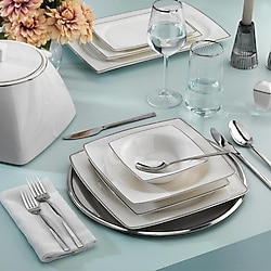 Schafer Platz Platin02 60 Parça 12 Kişilik Yemek Takımı