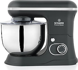 Schafer Prochef Master 1500 W 5 lt Antrasit Hamur Yoğurma Makinesi