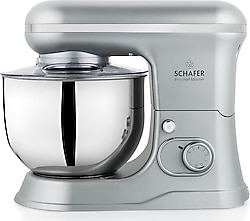 Schafer Prochef Master 1500 W 5 lt Gümüş Hamur Yoğurma Makinesi