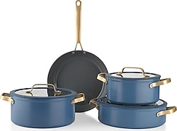Schafer Sapphire Mavi-Gold 7 Parça Tencere Seti