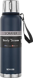 Schafer Steely Lacivert 1 lt Çelik Termos