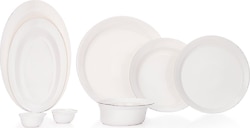 Schafer Superfine Bone Lux Platin 56 Parça 12 Kişilik Yemek Takımı