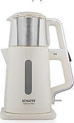 Schafer Teaform Plus 1500 W Cam Demlikli Krem Çay Makinesi