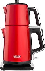 Schafer Teaform Plus 2200 W Çelik Kırmızı Çay Makinesi