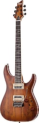 Schecter C-1 Exotic Spalted Maple Satin Natural Vintage Burst Elektro Gitar