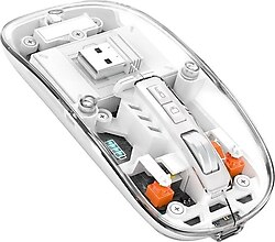 SChitec M377 Beyaz Şarjlı Sessiz Optik Kablosuz Oyuncu Mouse