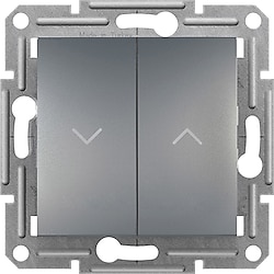 Schneider EPH1300562 Asfora Plus Jaluzi Çerçevesiz Çelik Anahtar Priz