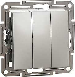 Schneider EPH2100169 Asfora Plus Sıva Altı Çerçevesiz Üçlü Bronz Anahtar Priz