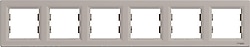 Schneider EPH5800669 Asfora Yatay Altılı Bronz Priz Çerçevesi