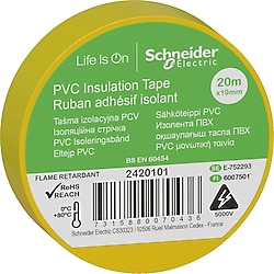 Schneider Thorsman 2420101 19 mm x 20 m Sarı Elektrik Bandı