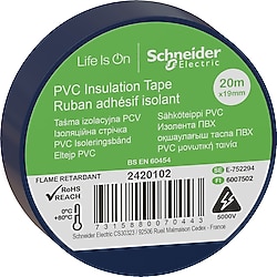 Schneider Thorsman 2420102 19 mm x 20 m Mavi Elektrik Bandı