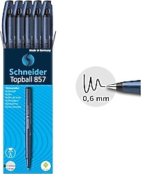 Schneider Topball 857 0.6 mm 10'lu Roller Kalem