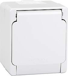 Schneider NML3100133 Sıva Üstü Kapaklı Topraklı Priz