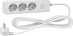Schneider Electric Unica ST9433W Anahtarlı Beyaz 3 m 3'lü Priz