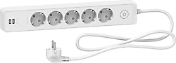 Schneider Unica ST945U1W Anahtarlı 2 USB'li 5'li 1.5 m Grup Priz