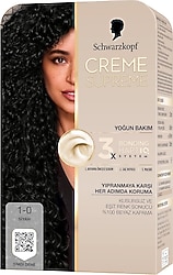 Schwarzkopf Creme Supreme 1.0 Siyah Saç Boyası