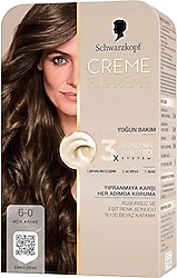 Schwarzkopf Creme Supreme 6.0 Açık Kahve Saç Boyası