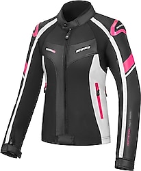 Scoyco JK152W Kadın Siyah-Neon Pembe 4 Mevsim Motosiklet Montu
