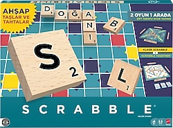 Scrabble Orijinal Ahşap 2'si 1 Arada Türkçe JLJ64