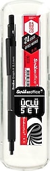 Scrikss Graph-X Antrasit 0.5 mm 3'lü Versatil Uçlu Kalem Seti