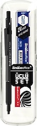Scrikss Graph-X Antrasit 0.7 mm 3'lü Versatil Uçlu Kalem Seti