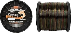 Sea Horse Avatar 1000 m 0.80 mm 48.26 kg Kamuflaj Fluorocarbon Misina