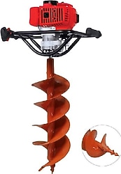 Secho DX-5500 20 cm 2.6 Hp Çift Helezonlu Benzinli Toprak Burgu Makinesi