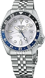 Seiko 5 Sports SKX SSK033 Çelik Kordon Siyah-Mavi Erkek Kol Saati