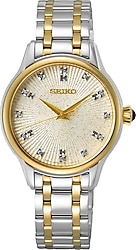 Seiko Diamond SRZ550 Gümüş-Altın Kadın Kol Saati