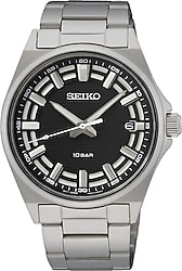Seiko Essentials SUR505 Çelik Kordon Siyah Erkek Kol Saati