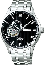 Seiko Presage Japanese Garden Semi-Skeleton SSA377 Çelik Kordon Siyah Erkek Kol Saati