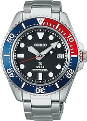 Seiko Prospex Sea SNE591 Çelik Kordon Mavi-Kırmızı Erkek Kol Saati