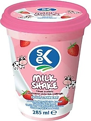 Sek Vanilya ve Beyaz Çikolatalı Çilekli Milkshake 285 ml