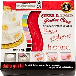Şeker & Sugar Kırmızı 1 kg Şeker Hamuru