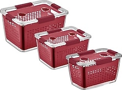 Selka Home Lavin 2-4-7 lt 3'lü Saklama Kabı