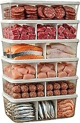Selka Home Nora 2 lt 6'lı Bölmeli Saklama Kabı