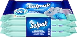 Selpak Antibakteriyel 15 Yaprak 3'lü Paket Islak Cep Mendili