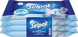 Selpak Klasik 15 Yaprak 3'lü Paket Islak Cep Mendili