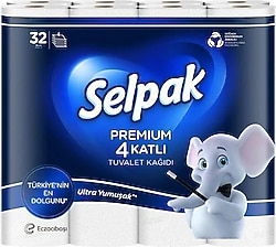 Selpak Premium 32'li 4 Katlı Tuvalet Kağıdı