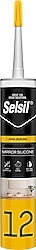 Selsil 12 280 ml Şeffaf Ayna Silikonu