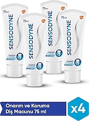 Sensodyne Onarım ve Koruma 75 ml 4 Adet Florürlü Diş Macunu