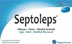 Septoleps Adaçayı Nane ve Mentollü 24'lü Pastil
