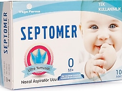 Septomer 10'lu Nazal Aspiratör Ucu