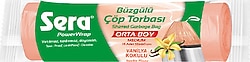 Sera Vanilya Kokulu Büzgülü Orta Boy Çöp Poşeti 15'li