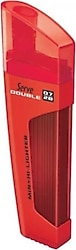 Serve Double 0.7 mm Kalem Ucu + Kırmızı Fosforlu Kalem
