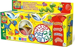 Ses Creative Oyun Hamuru Tutkusu 8x90 gr ve Kesici Kalıplar