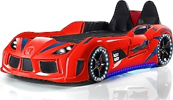 Setay Mobilya Audi V7 Ledli 90x190 cm Arabalı Yatak