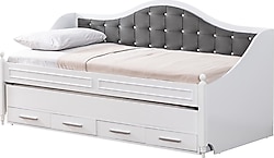 Setay Mobilya Eymen Gri 90x200 cm Divan Çekmeceli Yavrulu Karyola