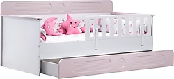 Setay Mobilya Flora Pembe 90x190 cm Yavrulu Montessori Karyola