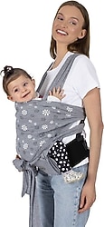 Sevi Bebe Art-571 Gri Bel Destekli Giymeli Sling